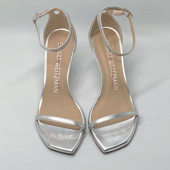 Stuart Weitzman Metallic Leather Sandals size 6.5 - Picture 2 of 11